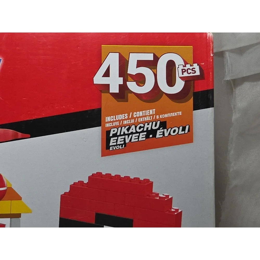 NEW Mega Construx Pokémon Building Box Pikachu & Eevee‎ 450 pieces 2019